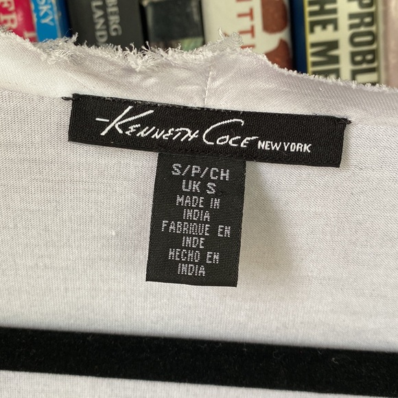 Kenneth Cole white long sleeved blouse - Picture 2 of 7